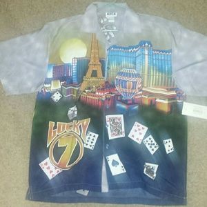 Dnla sport Hawaiian shirt w/Vegas print